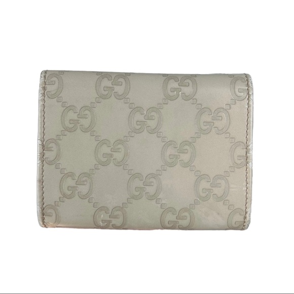 Gucci Monogram Leather Card Holder Wallet - Picture 2 of 8
